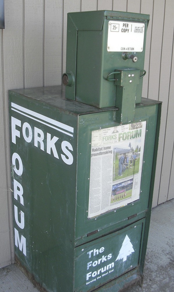 The Forks Forum newspaper stands are in need of a face-lift.