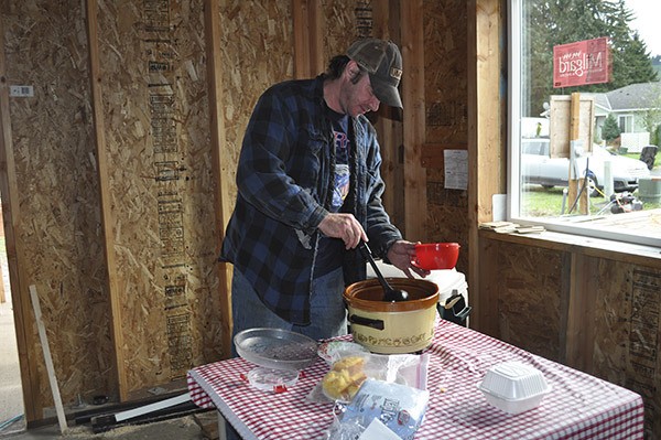 Thanks to many community members and businesses Habitat volunteers have enjoyed lunch on the job.