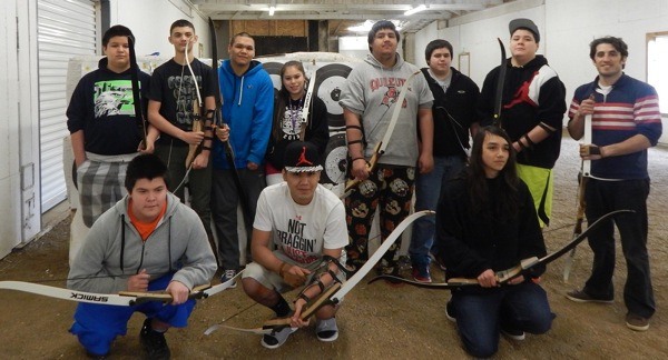 Quileute Tribal School members in grades 7-12 were at the Old Mill Archery Range last week.