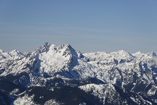 The Olympic Mountains ...