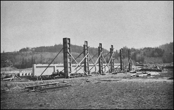 Forks High School Spartan Stadium under construction in 1964.