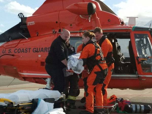 Coast Guard medevacs hiker after fall from Clallam-County waterfall