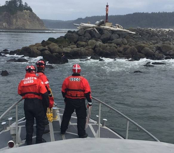 Coast Guard, local responders rescue swimmers near Quillayute River inlet