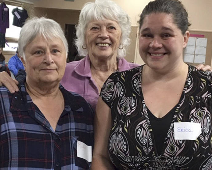 SIORF presented the Ruby Award to Erica Robinson. This award honors women who, thorough their professional or personal efforts, are making extraordinary differences in the lives of women or girls. Erica was awarded $250 and chose Concerned Citizens to receive $250. Pictured are Robin Schostak, Concerned Citizens, Pat Kain, SIORF, and Erica Robinson.