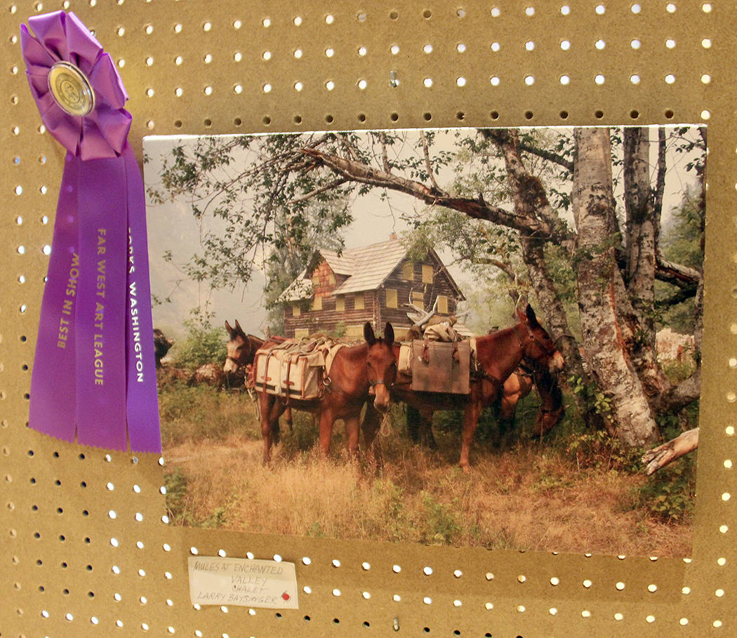 Larry Baysinger won Best in Show for his photo of pack mules at the Enchanted Chalet. Photos Christi Baron