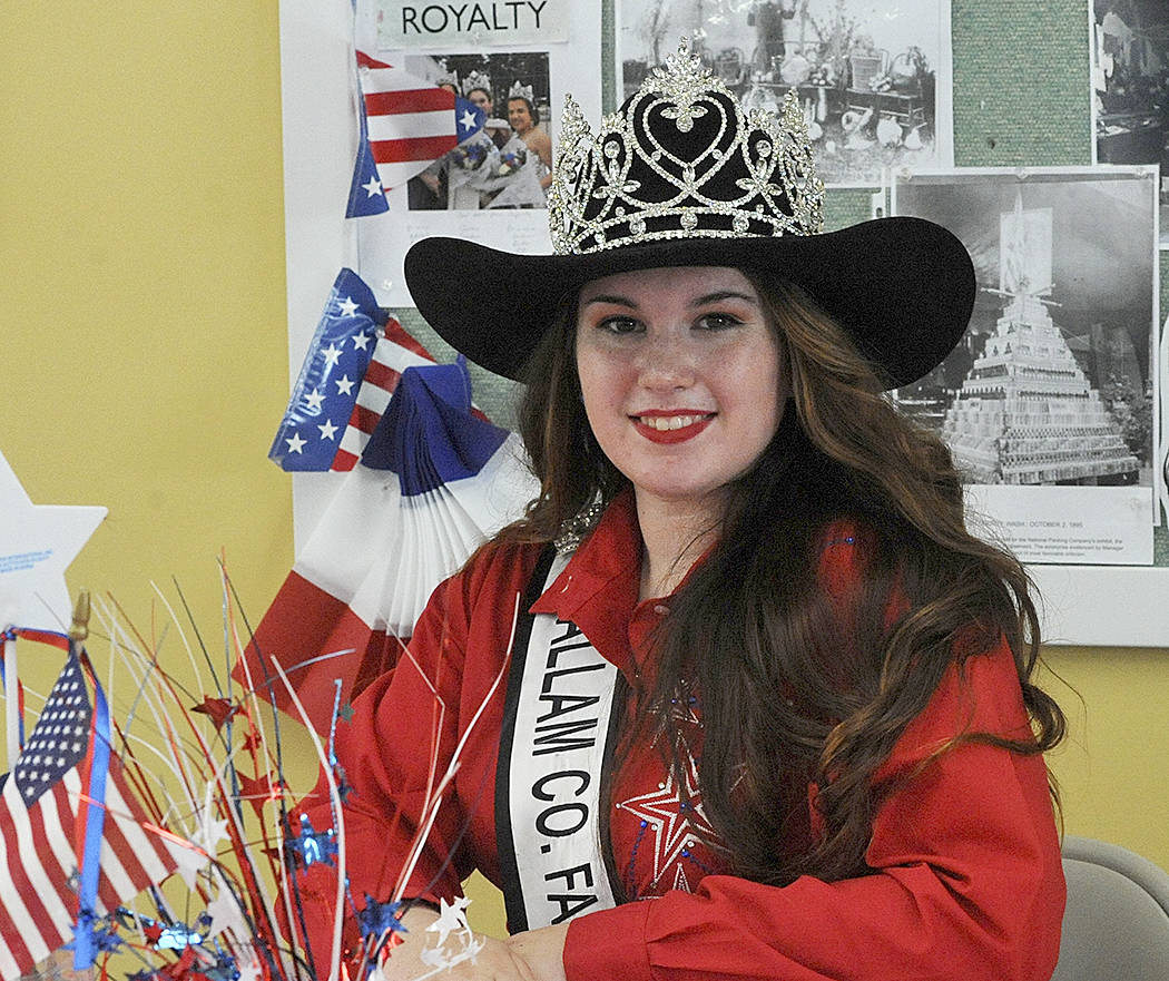 Saydee Peters of Forks was chosen as the Clallam County Fair Queen. Photo by Lonnie Archibald