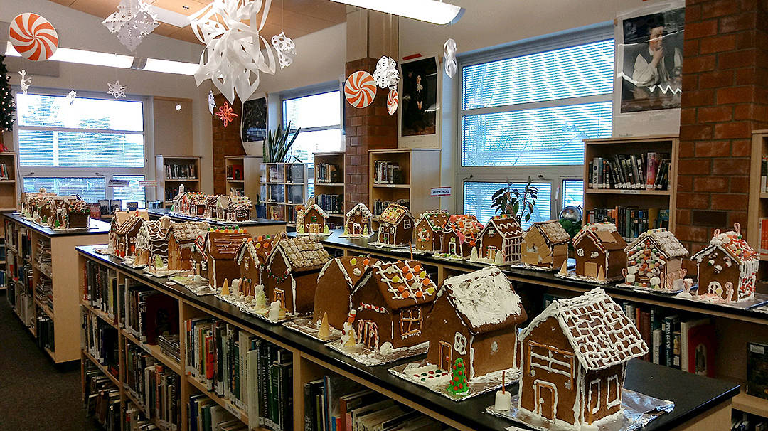 The FHS library was recently filled with 80 Gingerbread Houses! Submitted photos