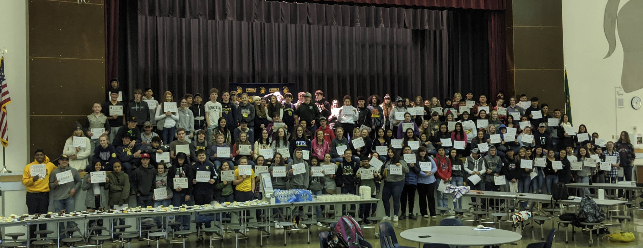 There were 160 High School students who achieved Honor Roll status for 1st Term at FHS. The students celebrated in the Commons with white and chocolate cake! Congratulations to the students, a job well done! Submitted Photo