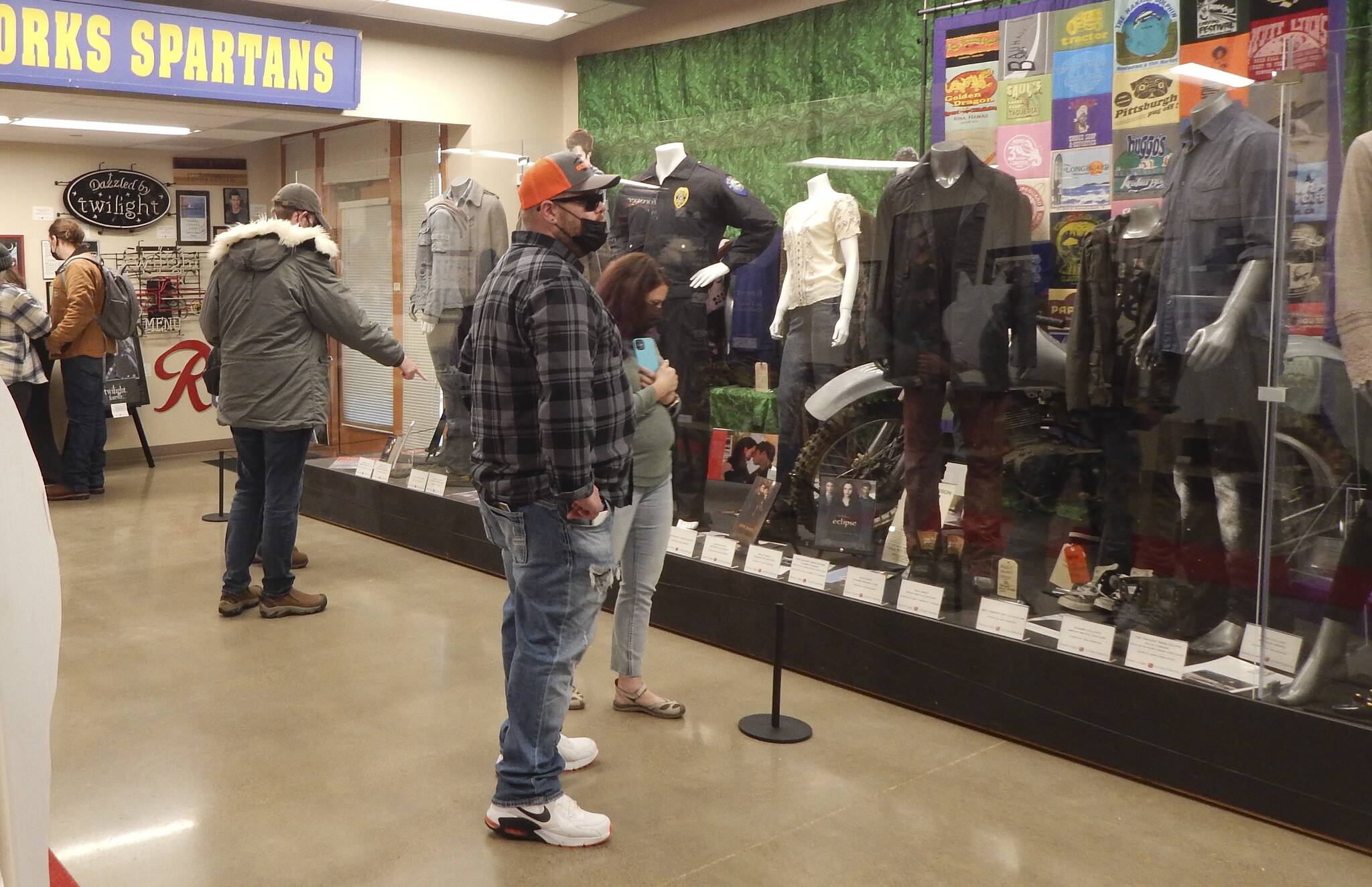 Even in February Twilight fans line up for tours at the FTF collection in downtown Forks. Recently this group was made up of fans from Washington and Arizona. Photo Christi Baron