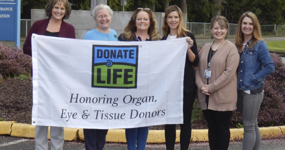 Left to Right Heid Anderson, Deborah Dillon, Mary Raben – Kidney Donation Recipient, Kelly Thompson, Angie Pursley, and Laci Johnson.