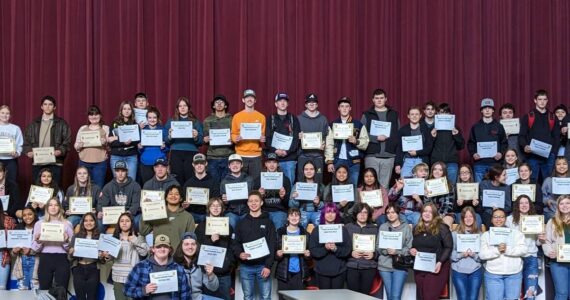 130 students (over 50% of the student body) earned honor roll status (3.0 or better with no D’s or F’s) for the 1st Semester at Forks High School. Students were rewarded with a luncheon from Subway, cookies, chips, and drinks as well as their Honor Roll Certificate and a bumper sticker. Congratulations to our students for this academic achievement.