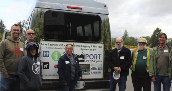 Taking the tour last Wednesday were Commissioner Mike French and Logan, behind them Guide Richard, Connie Beauvais and her husband Jim, Joe Murray, and Ronnie Aldrich. Not pictured Don Grafstrom. Photo Christi Baron