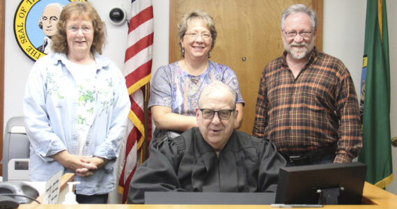 Judge Hanify, Lourene, Melissa and Mark - Clallam County District II court in Forks Photos Christi Baron