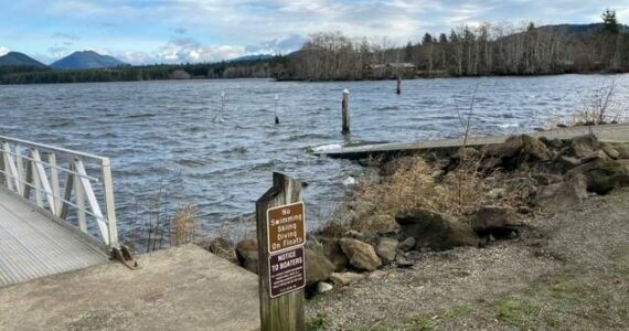 Where once was a dock …someday it may be replaced. Submitted photo