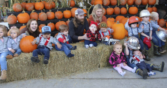 The Little Logger photo is always a challenge …this was the best the photographer could get with almost everyone in the photo, with some parental support. Participants were, and not necessarily in this order, (but close) Harper, Haiden, Aven, Ivery (2nd place), Brynlee, Forrest (1st place), Jace, James, Caden, Brooks (3rd place), Danali, and Brody, and two who came late. All got a bag of treats from the Forks Forum and a Sully’s ice cream cone certificate. Photos Christi Baron