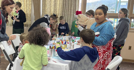 Troi Gale and the NOLS Forks Library Branch offered a craft table where everyone could make a Grinch Mask. Gale said about 50 masks were created! Photos Christi Baron