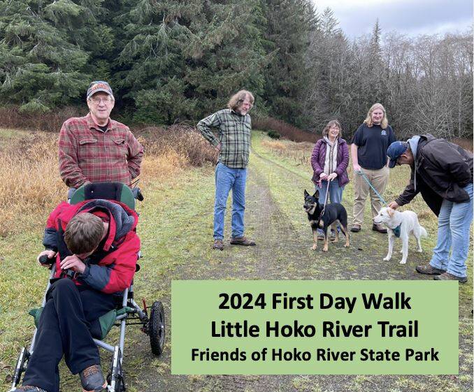 Photo - Friends of Hoko River State Park and Clallam Bay Sekiu Lions, Dr. Nancy Messmer and Roy Morris.