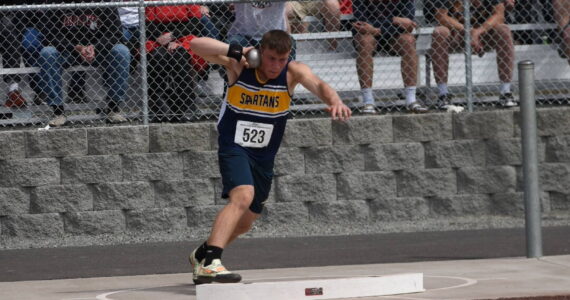 Nate Dahlgren in the Shot Put placed 6th. Submitted photos