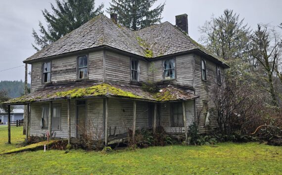 Once a fine home …time and our rainy weather have taken a toll.