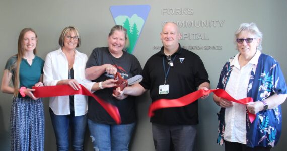 On Saturday, a Forks Chamber of Commerce Ribbon Cutting and open house took place at the Forks Community Hospital’s newly renovated Leibold Building, 421 5th Avenue. The ceremony included Kari Larson from the Forks Chamber, FCH CEO Heidi Anderson, Chamber Executive Director Lissy Andros, FCH Physical Therapist Aaron Gee, and Melene Bourm FCH RN, Surgery Manager and Chamber board member. Photos Christi Baron