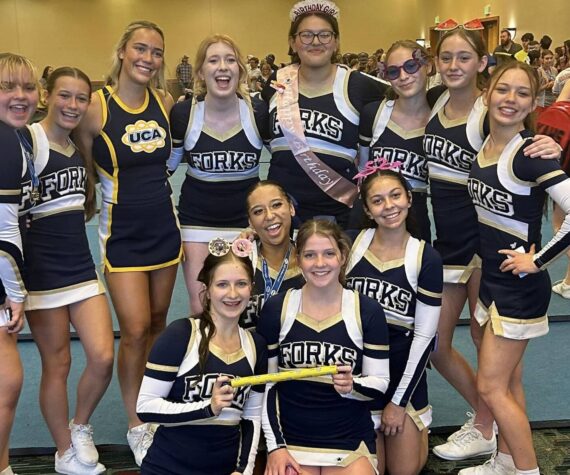 <p>The FHS fall cheer squad spent </p>
                                <p>last week at the Great Wolf Lodge attending the UCA Cheerleading Camp. The group brought home many awards and learned a lot and are ready for Spartan football. The first Spartan home football game is Friday, Sept. 13 against Port Angeles. </p>
                                <p>Submitted photo</p>