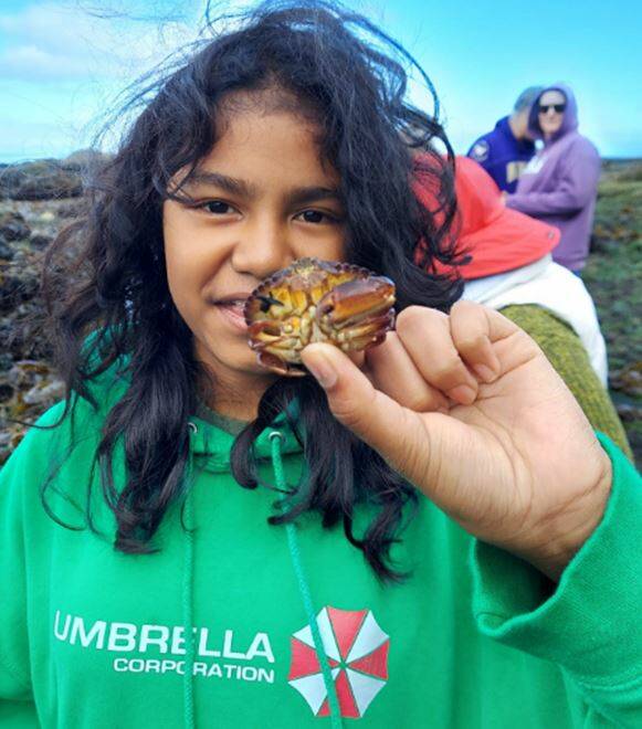 Elizabeth at the tide pools. Submitted photo