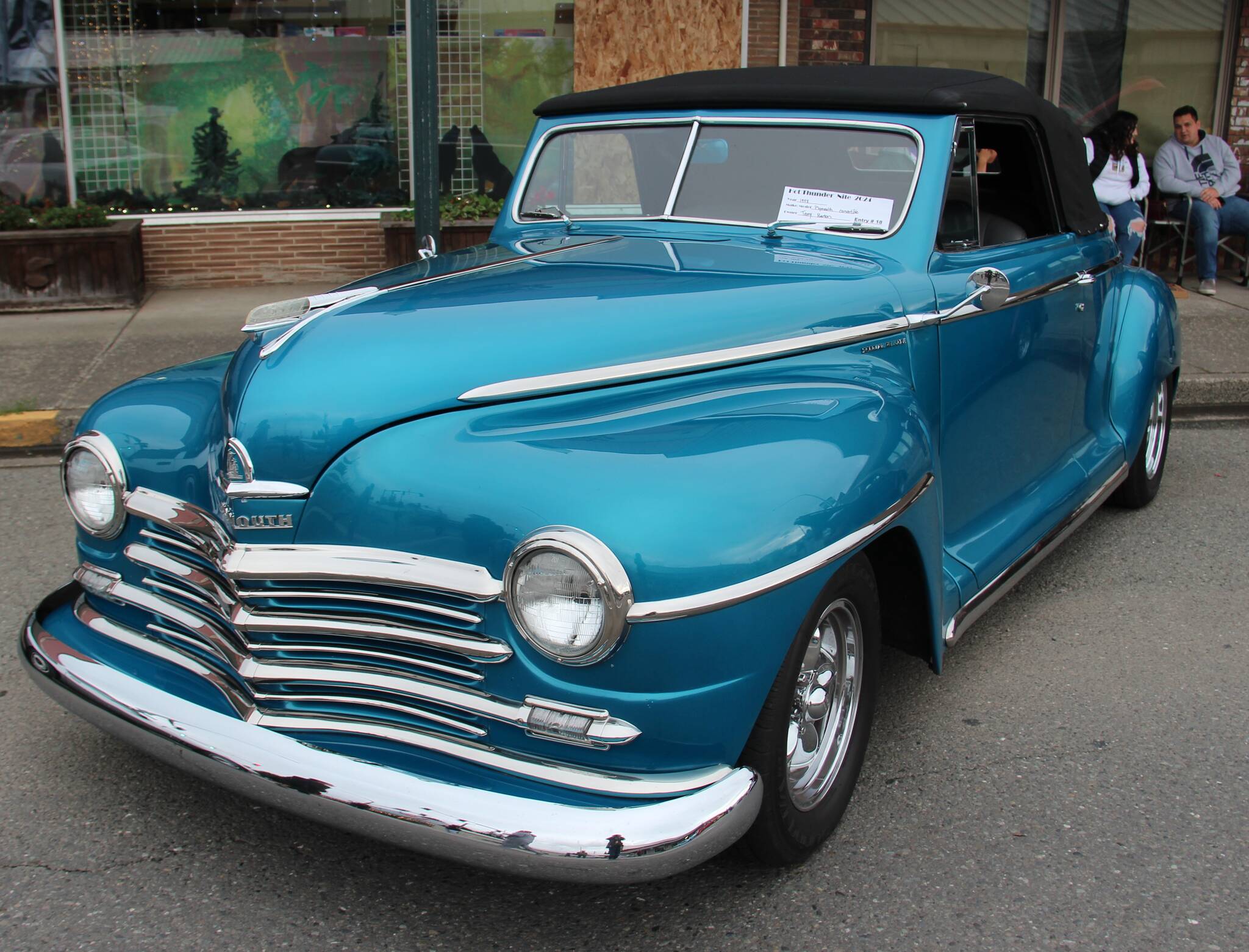 Above: A fabulous 1948 Plymouth convertable.