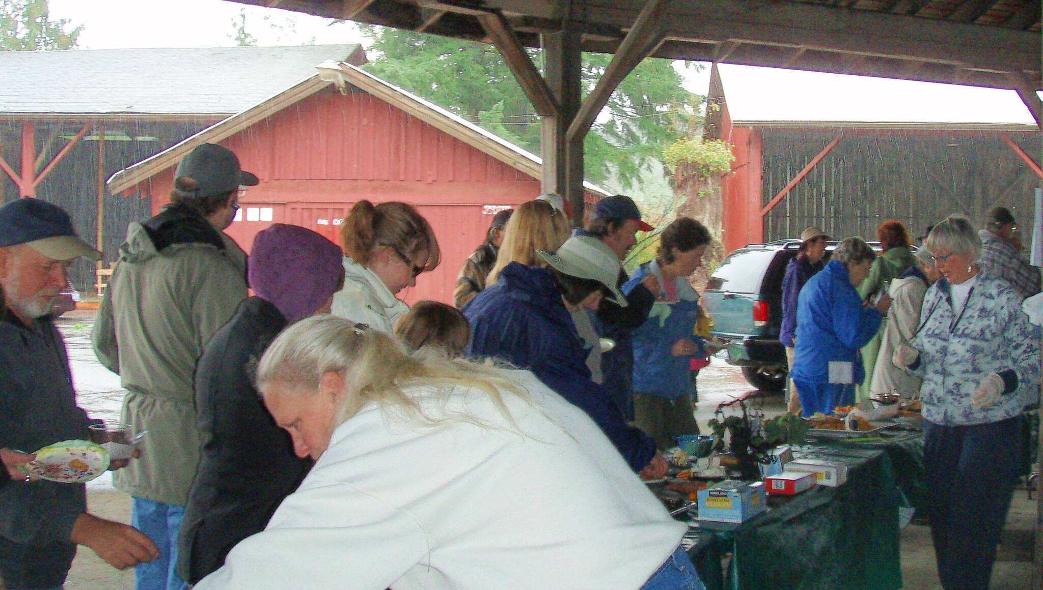 A Fish n Brew in 2008 at the Roundhouse …before it had walls! Photo Christi Baron