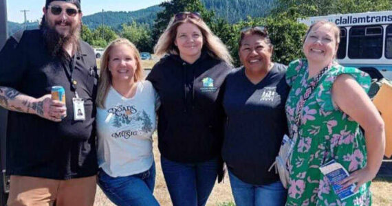 Participants in the Friday Free Lunch activity are - Mike Whiley from PBH, Jessica Rangel, JoAnna Boston from OPCC, Lisa Martinez from Reflections, and Amanda Wood from Mariposa. Kendra Richards from OPCC, Sena Engeseth with Forks Food Bank, and Layla Rawls from Ginger’s Closet are not pictured. Submitted photo