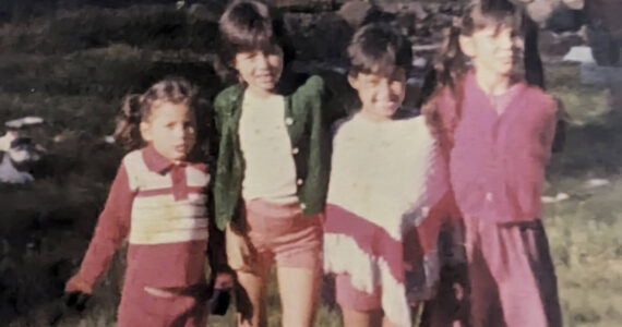 The four Velasquez daughters, Nancy, Lorena, Sandra, and Elena, in 1979. Elena shared, “We started school after we found out we’d be in Forks longer than planned. My baby brother was 9 months old and did not make it in the picture.” Submitted photo