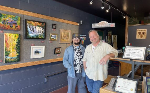 Phoenix and Vern are ready to help you at the new location for Olympic Artforge. Photo Christi Baron