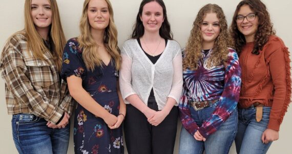 2025 Clallam County Fair Royalty candidates - Aliya Gillette, Keira Headrick, Julianna Getzin, Jayla Olson, and Nicole Tyler. Submitted photo