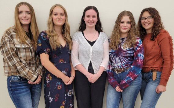 2025 Clallam County Fair Royalty candidates - Aliya Gillette, Keira Headrick, Julianna Getzin, Jayla Olson, and Nicole Tyler. Submitted photo