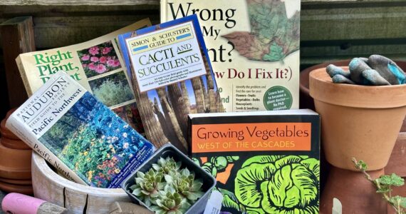 Winter is the perfect time to snuggle in and bone up on your gardening knowledge. Join Master Gardeners Susan Kalmar, Shelly Deisch and Jan Danford for the Green Thumb Education Series presentation “Best Books for Gardeners,” for a panel discussion on an eclectic assortment of gardening books, interesting reads and topical references for your wintertime perusal. Thursday, Nov. 14 from noon – 1 p.m. at St. Andrews Episcopal Church, 510 E. Park Avenue in Port Angeles. (Photo by Susan Kalmar).