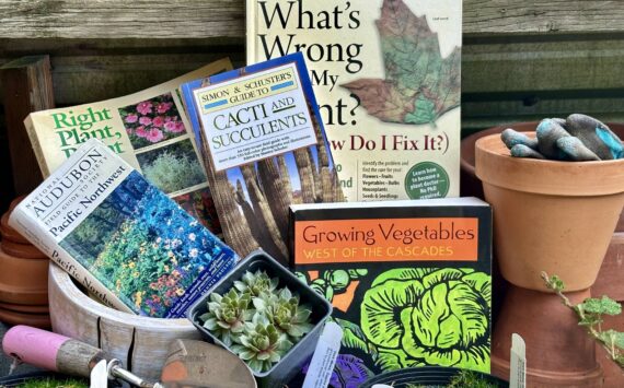 Winter is the perfect time to snuggle in and bone up on your gardening knowledge. Join Master Gardeners Susan Kalmar, Shelly Deisch and Jan Danford for the Green Thumb Education Series presentation “Best Books for Gardeners,” for a panel discussion on an eclectic assortment of gardening books, interesting reads and topical references for your wintertime perusal. Thursday, Nov. 14 from noon – 1 p.m. at St. Andrews Episcopal Church, 510 E. Park Avenue in Port Angeles. (Photo by Susan Kalmar).