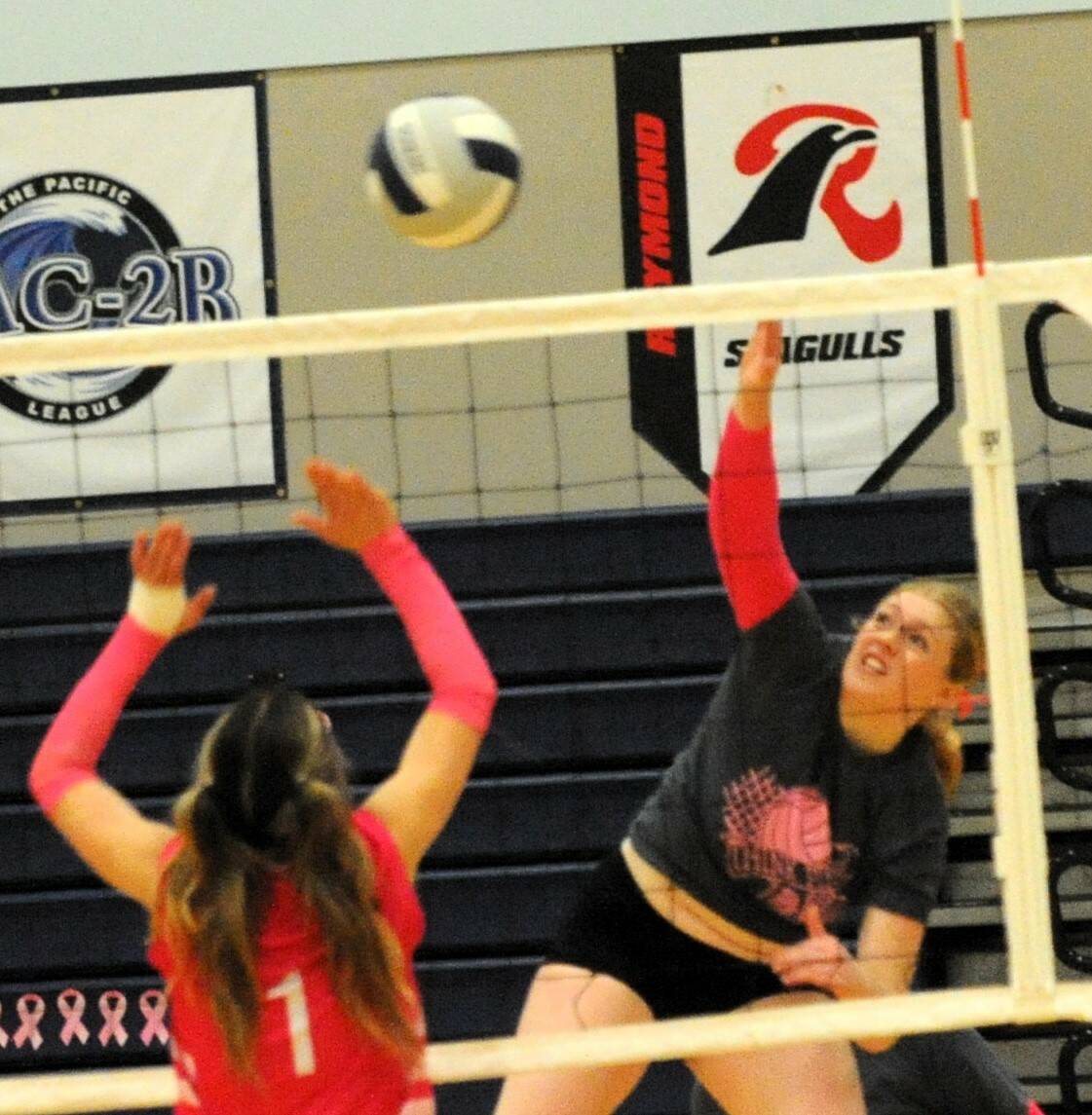 Spartan Keana Rowley made the Pacific League’s first team. Forks competed at the state volleyball tournament in Yakima last week. Photo by Lonnie Archibald