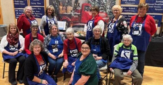 After all the organizing and hard work, the Soroptimist International of the Olympic Rain Forest members were ready for the auction to begin. This annual auction is the group’s main fundraiser and helps support their many good community activities. Submitted photos