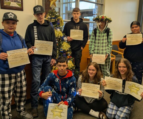 <p>Submitted photo</p>
                                <p>Forks High School staff recognized the following students for the Student of Character trait - Trustworthy, “Able to be relied upon to be honest and truthful.”</p>
                                <p>Standing L to R- Cordel Horejsi, Devin Clark, Sawyer Graham, Michael Pitts-Stanley, Amari Penn, Seated-Castien Barajas, Fynlie Peters, Karee Neel. Not pictured Rayna Dawkins. Three of these students were recognized for Student of Character “Extraordinaire” for stepping up and being calm during a classroom emergency. They were Karee Neel, Cashtien Barajas, and Rayna Dawkins.</p>