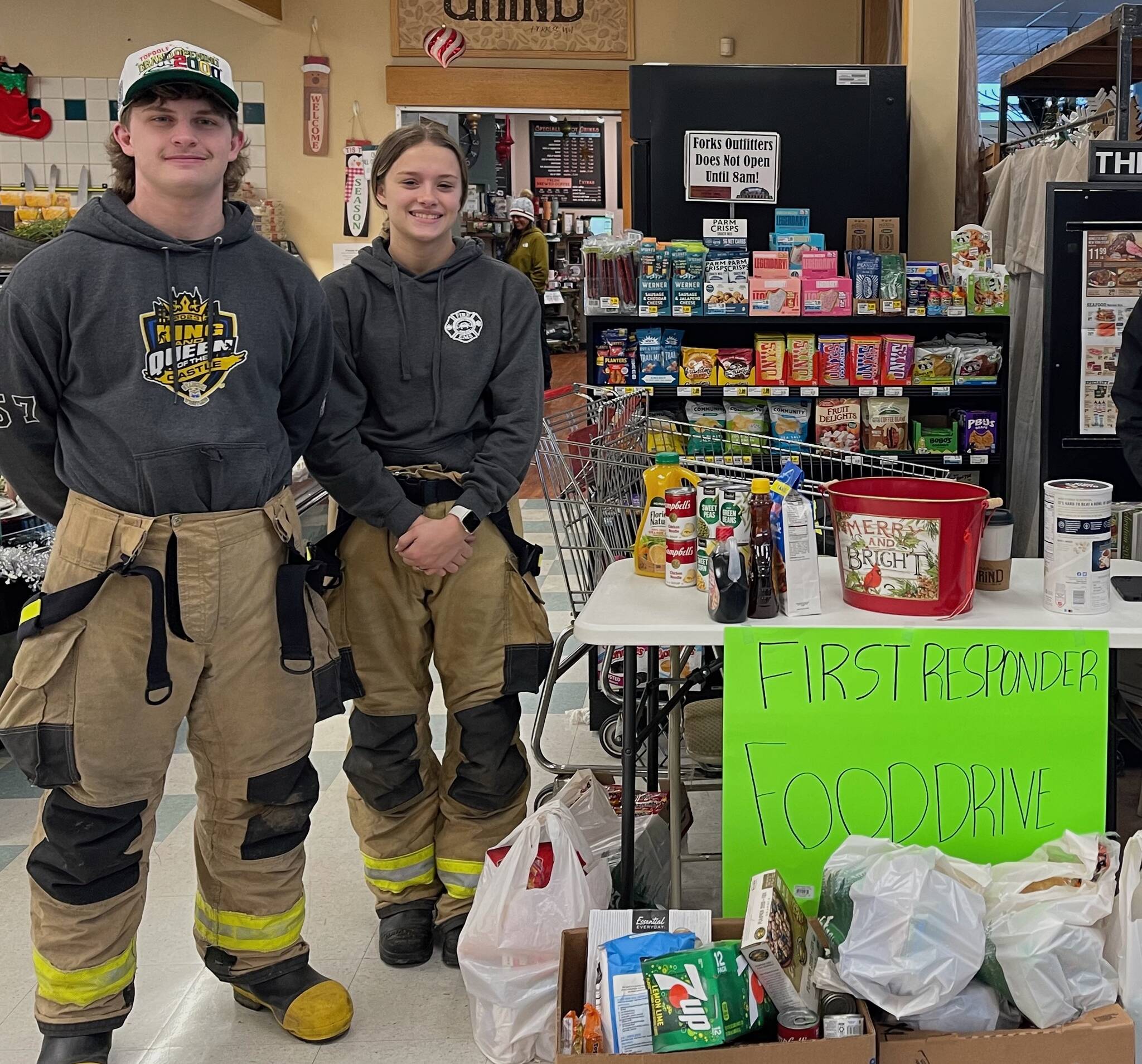 The next generation of first responders also helped out.